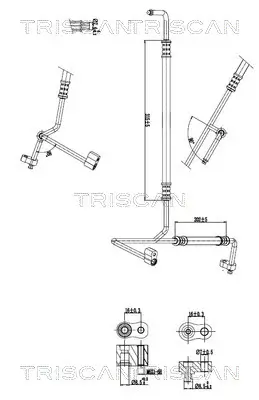 Hochdruck-/Niederdruckleitung, Klimaanlage TRISCAN 9010 81005 Bild Hochdruck-/Niederdruckleitung, Klimaanlage TRISCAN 9010 81005