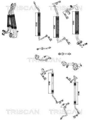Hochdruck-/Niederdruckleitung, Klimaanlage TRISCAN 9010 81012 Bild Hochdruck-/Niederdruckleitung, Klimaanlage TRISCAN 9010 81012