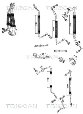 Hochdruck-/Niederdruckleitung, Klimaanlage TRISCAN 9010 81013 Bild Hochdruck-/Niederdruckleitung, Klimaanlage TRISCAN 9010 81013