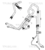 Hochdruck-/Niederdruckleitung, Klimaanlage TRISCAN 9010 81014