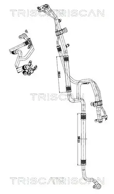Hochdruck-/Niederdruckleitung, Klimaanlage TRISCAN 9010 81016