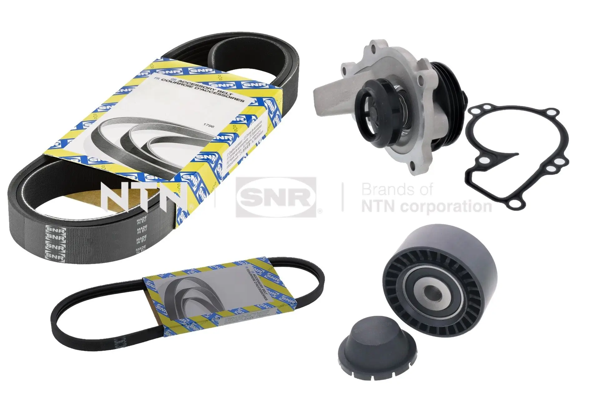 Wasserpumpe + Keilrippenriemensatz SNR KAP859.490