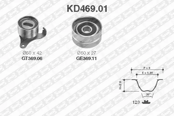 Zahnriemensatz SNR KD469.01