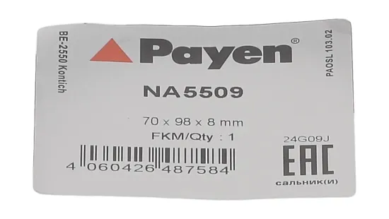 Wellendichtring, Kurbelwelle PAYEN NA5509 Bild Wellendichtring, Kurbelwelle PAYEN NA5509
