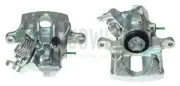 Bremssattel hinter der Achse Hinterachse links BUDWEG CALIPER 341338