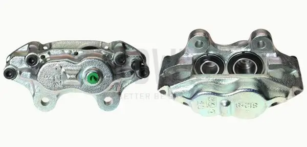 Bremssattel hinter der Achse Vorderachse links BUDWEG CALIPER 341500