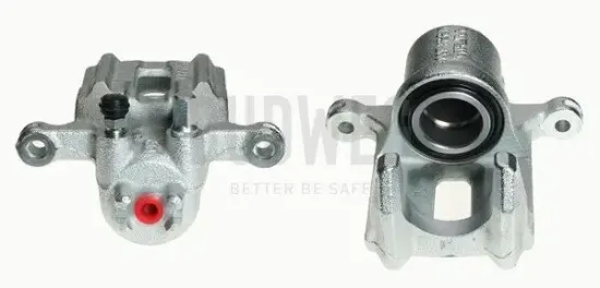 Bremssattel hinter der Achse Hinterachse rechts BUDWEG CALIPER 342099 Bild Bremssattel hinter der Achse Hinterachse rechts BUDWEG CALIPER 342099