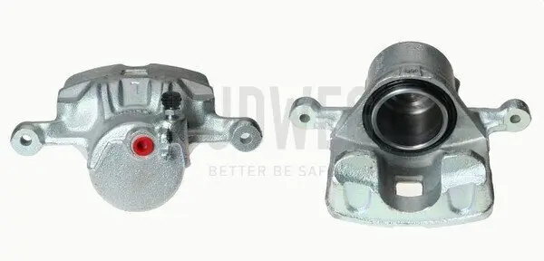 Bremssattel hinter der Achse Vorderachse links BUDWEG CALIPER 343024