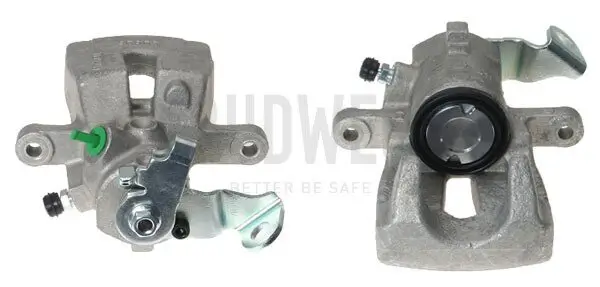 Bremssattel hinter der Achse Hinterachse rechts BUDWEG CALIPER 343239