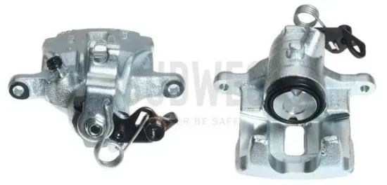 Bremssattel hinter der Achse Hinterachse rechts BUDWEG CALIPER 343287 Bild Bremssattel hinter der Achse Hinterachse rechts BUDWEG CALIPER 343287
