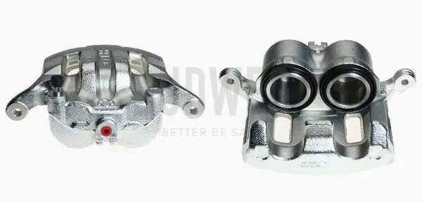 Bremssattel hinter der Achse Vorderachse rechts BUDWEG CALIPER 343305