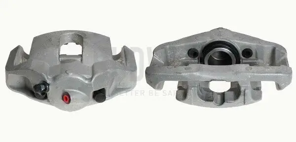Bremssattel hinter der Achse Vorderachse rechts BUDWEG CALIPER 343405