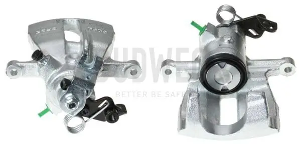 Bremssattel hinter der Achse Hinterachse rechts BUDWEG CALIPER 343431