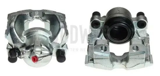 Bremssattel hinter der Achse Vorderachse rechts BUDWEG CALIPER 343733 Bild Bremssattel hinter der Achse Vorderachse rechts BUDWEG CALIPER 343733