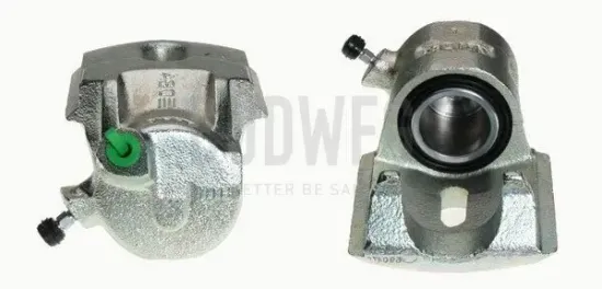 Bremssattel hinter der Achse Vorderachse rechts BUDWEG CALIPER 34381 Bild Bremssattel hinter der Achse Vorderachse rechts BUDWEG CALIPER 34381