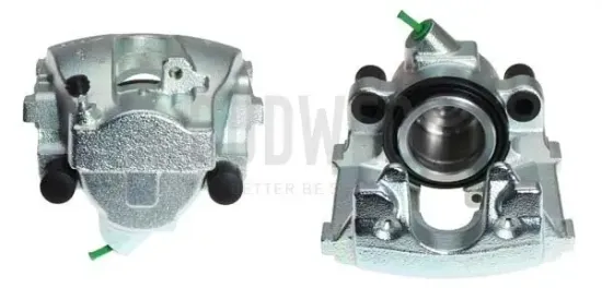 Bremssattel hinter der Achse Vorderachse rechts BUDWEG CALIPER 343835 Bild Bremssattel hinter der Achse Vorderachse rechts BUDWEG CALIPER 343835