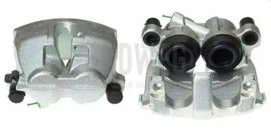 Bremssattel hinter der Achse Vorderachse rechts BUDWEG CALIPER 343839 Bild Bremssattel hinter der Achse Vorderachse rechts BUDWEG CALIPER 343839