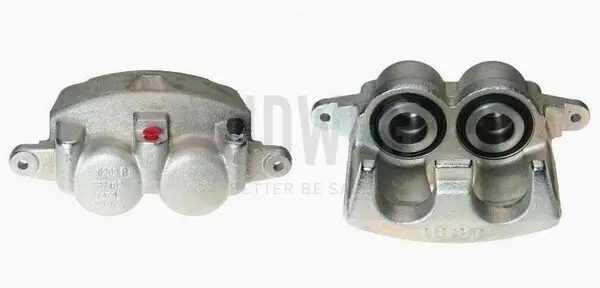 Bremssattel hinter der Achse Vorderachse links BUDWEG CALIPER 343862
