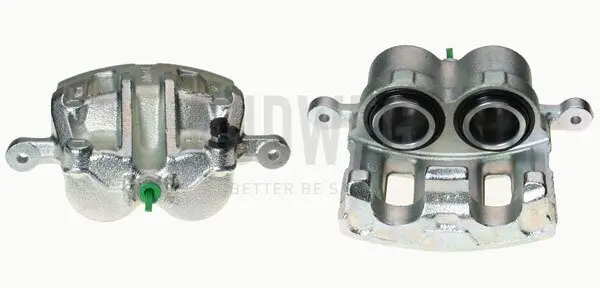 Bremssattel hinter der Achse Vorderachse links BUDWEG CALIPER 343944