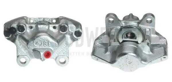 Bremssattel hinter der Achse Hinterachse rechts BUDWEG CALIPER 34409