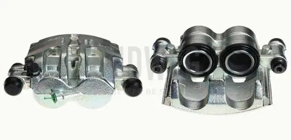 Bremssattel hinter der Achse Vorderachse rechts BUDWEG CALIPER 344115
