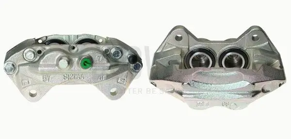 Bremssattel hinter der Achse Vorderachse links BUDWEG CALIPER 344222