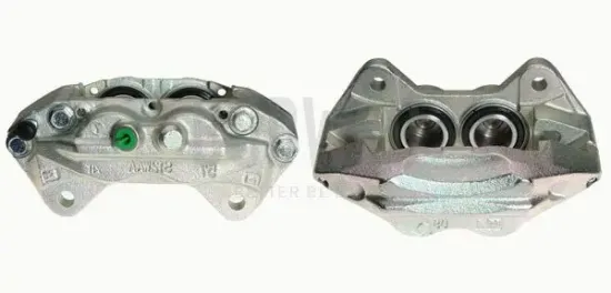 Bremssattel hinter der Achse Vorderachse rechts BUDWEG CALIPER 344223 Bild Bremssattel hinter der Achse Vorderachse rechts BUDWEG CALIPER 344223