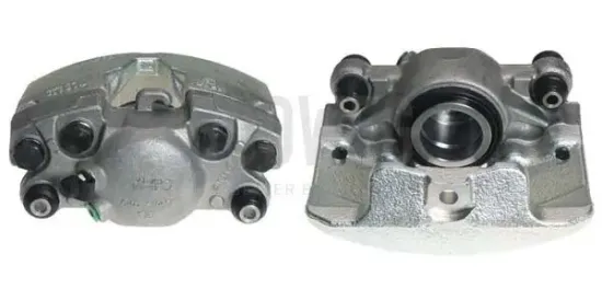 Bremssattel hinter der Achse Vorderachse rechts BUDWEG CALIPER 344357 Bild Bremssattel hinter der Achse Vorderachse rechts BUDWEG CALIPER 344357