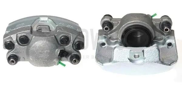 Bremssattel hinter der Achse Vorderachse links BUDWEG CALIPER 344358