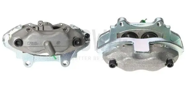 Bremssattel hinter der Achse Vorderachse links BUDWEG CALIPER 344412