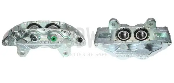 Bremssattel hinter der Achse Vorderachse links BUDWEG CALIPER 345008