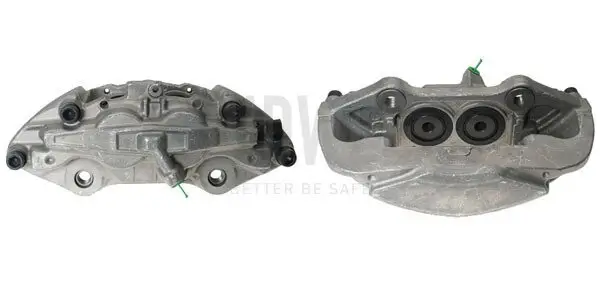 Bremssattel hinter der Achse Vorderachse links BUDWEG CALIPER 345012
