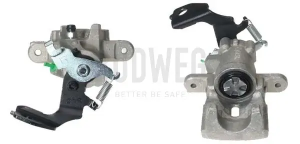Bremssattel hinter der Achse Hinterachse rechts BUDWEG CALIPER 345377