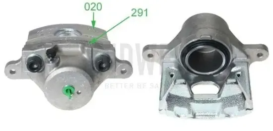 Bremssattel vor der Achse Vorderachse links BUDWEG CALIPER 345624 Bild Bremssattel vor der Achse Vorderachse links BUDWEG CALIPER 345624