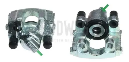 Bremssattel hinter der Achse Hinterachse rechts BUDWEG CALIPER 34917 Bild Bremssattel hinter der Achse Hinterachse rechts BUDWEG CALIPER 34917