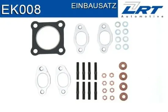 Montagesatz, Abgaskrümmer LRT EK008 Bild Montagesatz, Abgaskrümmer LRT EK008