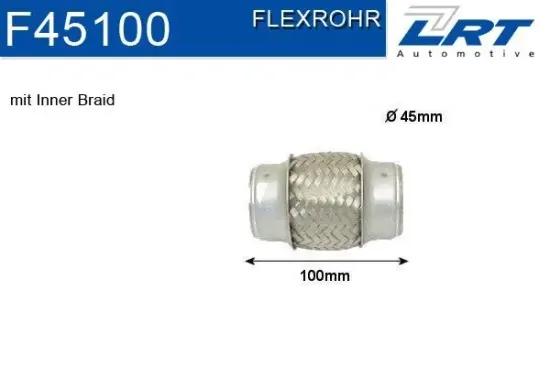 Flexrohr, Abgasanlage LRT F45100 Bild Flexrohr, Abgasanlage LRT F45100