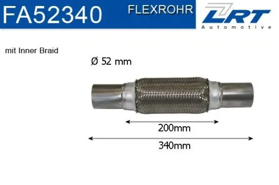 Flexrohr, Abgasanlage LRT FA52340 Bild Flexrohr, Abgasanlage LRT FA52340