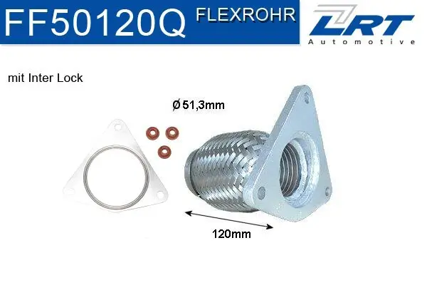 Reparaturrohr, Katalysator LRT FF50120Q