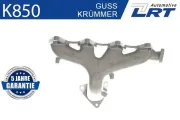 Krümmer, Abgasanlage LRT K850