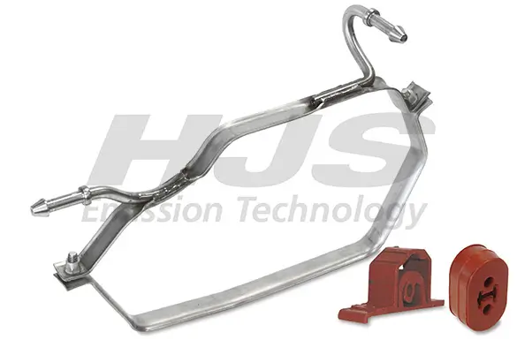 Halter, Schalldämpfer links HJS 82 12 2052