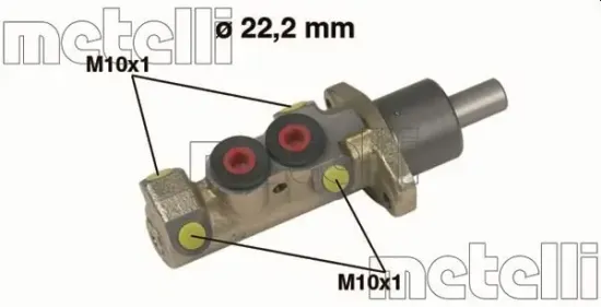 Hauptbremszylinder METELLI 05-0228 Bild Hauptbremszylinder METELLI 05-0228