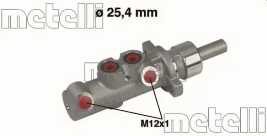 Hauptbremszylinder METELLI 05-0314 Bild Hauptbremszylinder METELLI 05-0314
