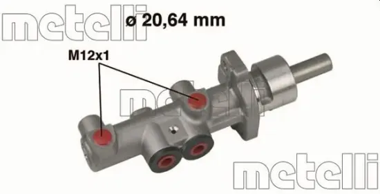 Hauptbremszylinder METELLI 05-0404 Bild Hauptbremszylinder METELLI 05-0404