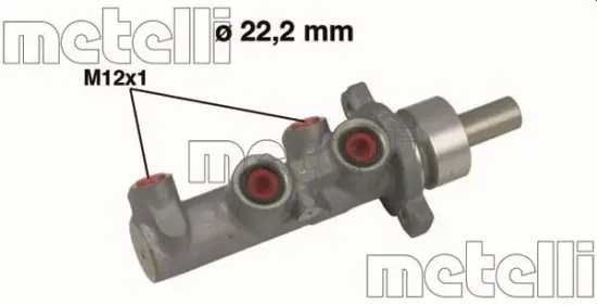 Hauptbremszylinder METELLI 05-0483 Bild Hauptbremszylinder METELLI 05-0483