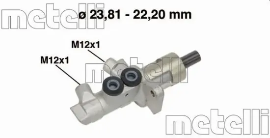 Hauptbremszylinder METELLI 05-0548 Bild Hauptbremszylinder METELLI 05-0548
