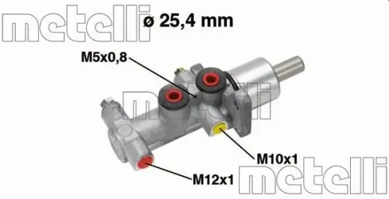 Hauptbremszylinder METELLI 05-0554 Bild Hauptbremszylinder METELLI 05-0554