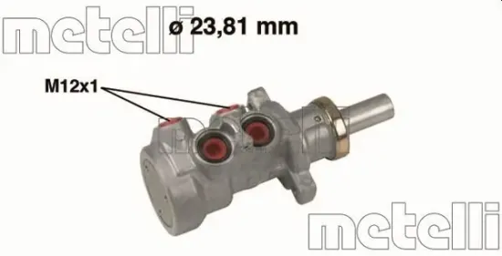 Hauptbremszylinder METELLI 05-0640 Bild Hauptbremszylinder METELLI 05-0640