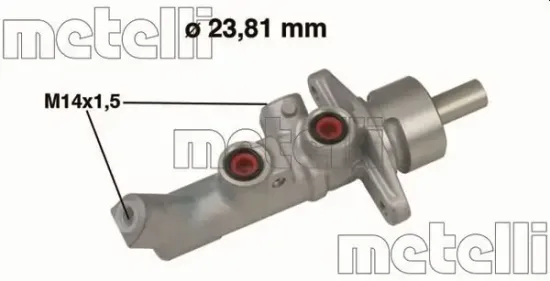 Hauptbremszylinder METELLI 05-0648 Bild Hauptbremszylinder METELLI 05-0648