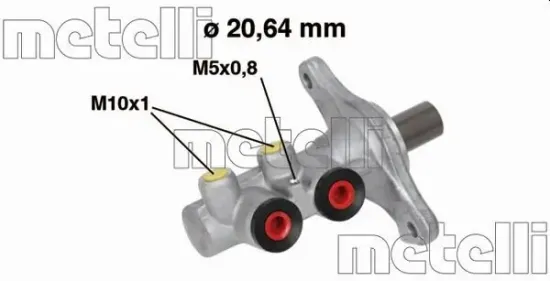 Hauptbremszylinder METELLI 05-0682 Bild Hauptbremszylinder METELLI 05-0682